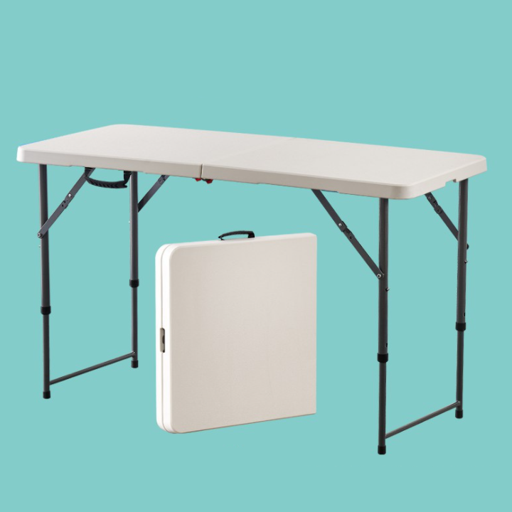 Bàn ăn gấp gọn khung thép điều chỉnh độ cao, Bàn gấp thông minh xếp gọn ngoài trời, bàn cafe, bàn làm việc ban công, bàn dã ngoại