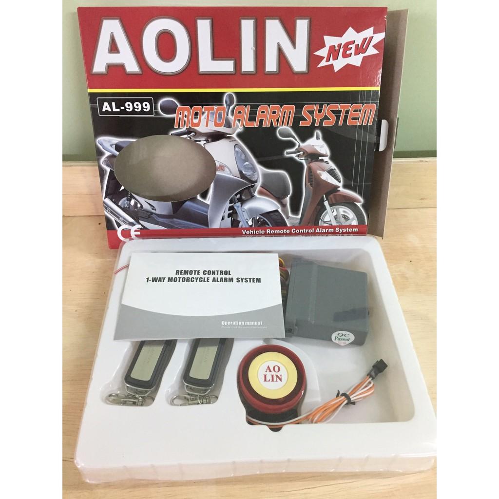 Khóa chống trộm xe máy aolin đỏ bảo hành 12 tháng.