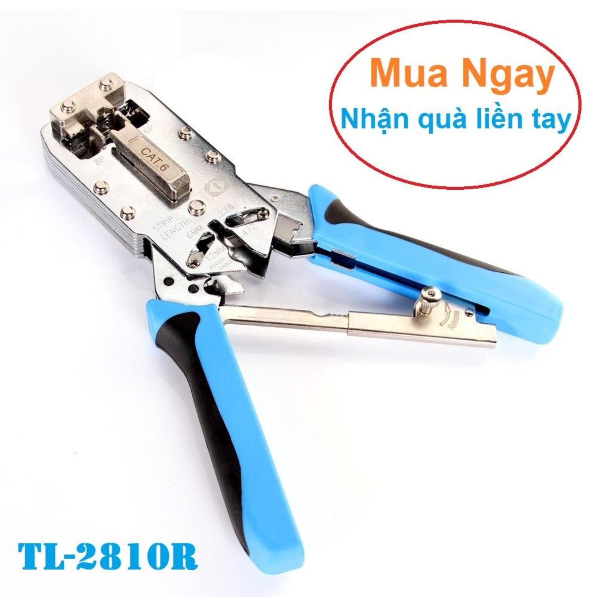 Kìm bấm mạng đa năng cat6 tl-2810r - tặng kèm hộp 100 hạt mạng rj45