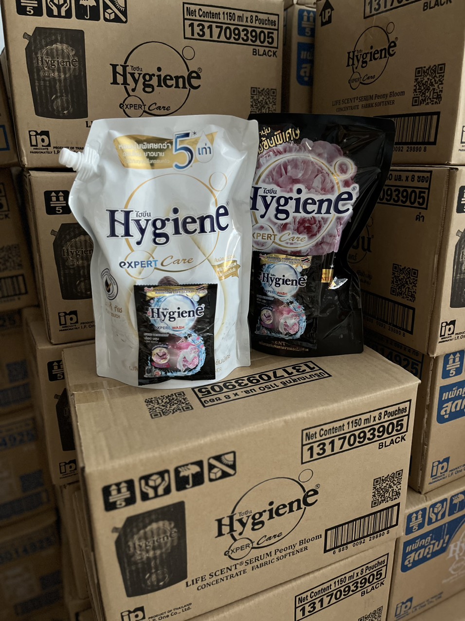 Sỉ 1 thùng 8 túi nước xả vải thái lan hygiene tặng ngay 1 túi cùng loại đậm đặc