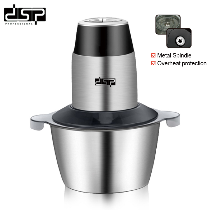 Máy xay thịt, gia vị và rau củ quả tích hợp 2 lưỡi kép nhãn hiệu DSP KM4021