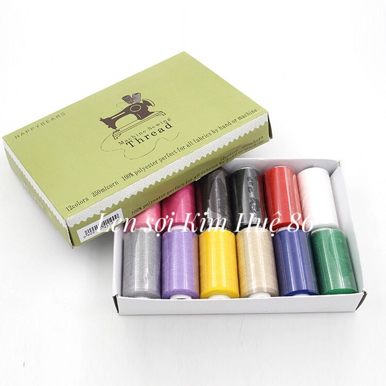 Sét chỉ khâu 12 màu