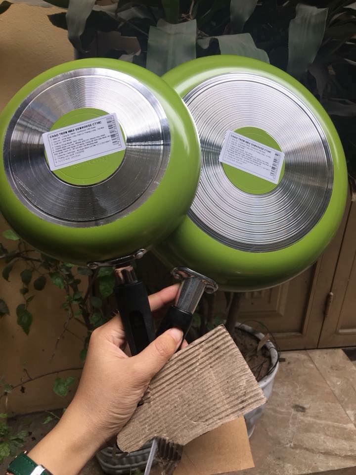COMBO CẶP 2 chảo chống dính- chảo chiên xào- chảo cắp k chống dính