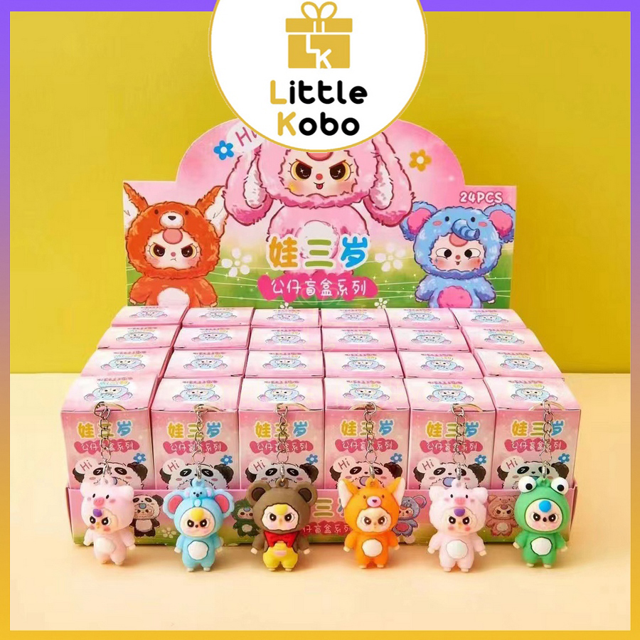   Móc Khóa  Hộp Mù Baby Three Migo Bé Ba Tuổi Blindbox Blind Box May Mắn Dễ Thương Đồ Chơi Trẻ Em 