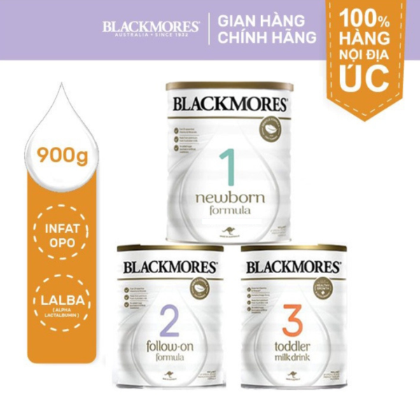 Sữa blackmores đủ số 1,2,3 úc 900g