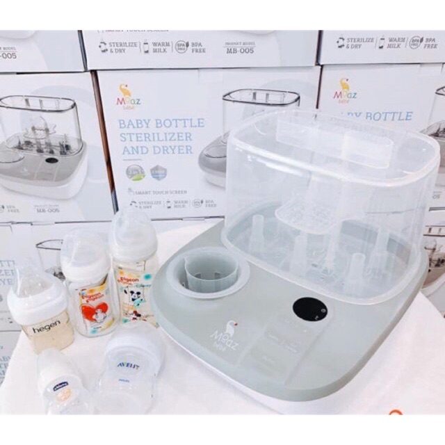 Máy tiệt trùng hâm sữa và sấy khô 3 in 1 Moaz Bebe mb 005, cam kết hàng đúng mô tả, chất lượng đảm bảo an toàn đến sức khỏe người sử dụng