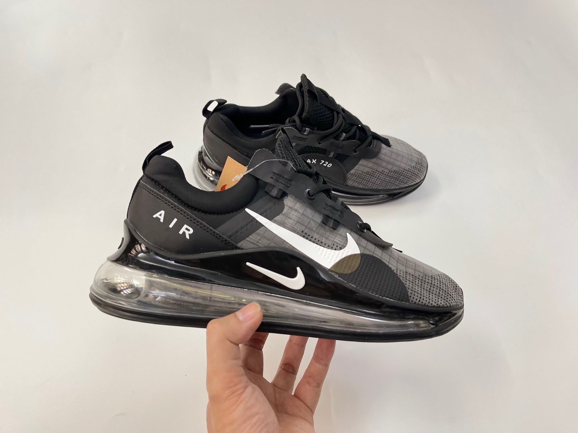 Giày Air Max 720 Nam Cao Cấp Gym Thể Thao Chạy Bộ (Đen Trắng) | Lazada.Vn