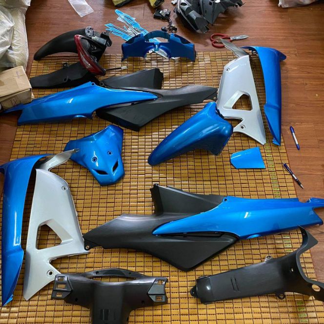 dàn áo wave RS abs loại 1 xanh lam