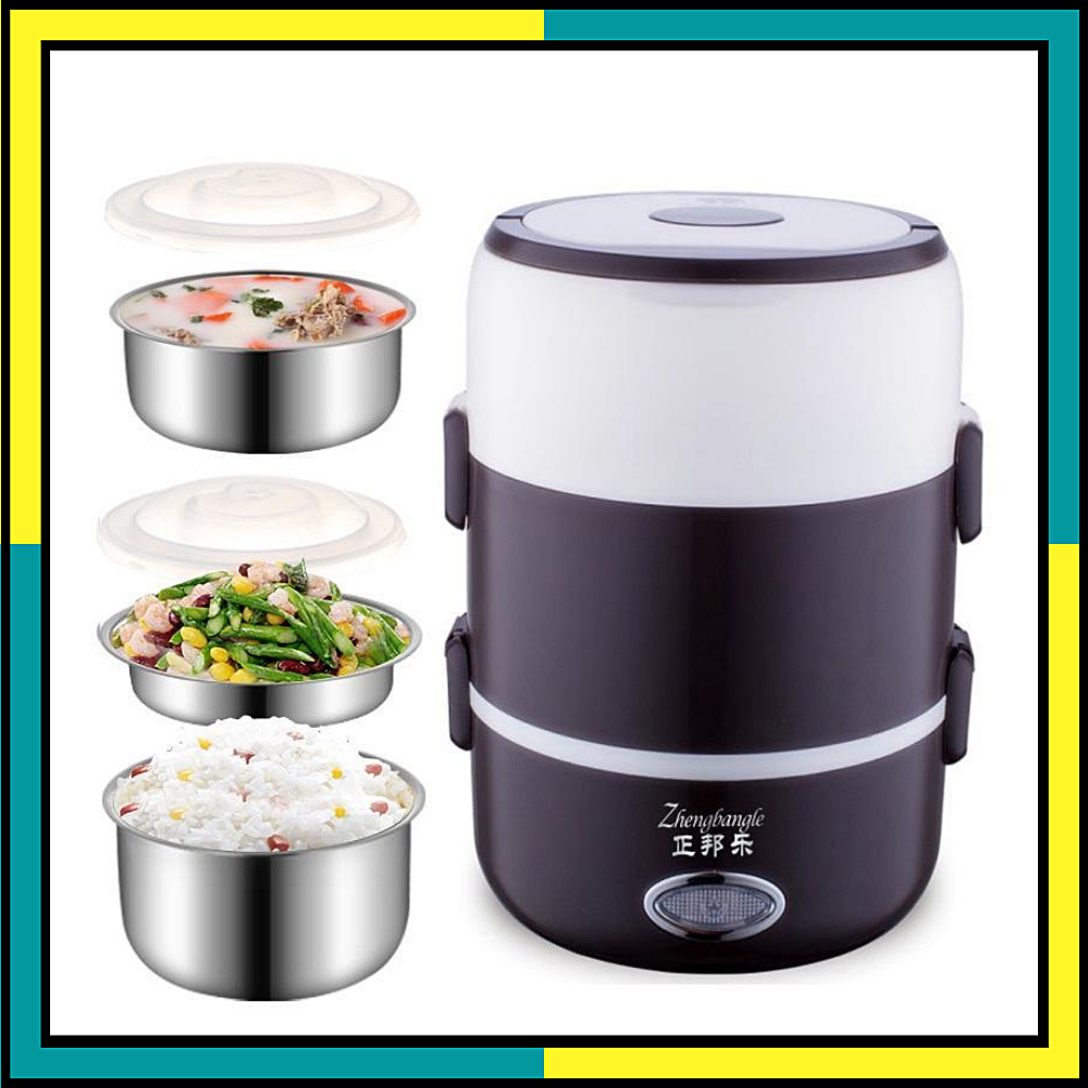 [Hàng Nội Địa] Cặp Lồng Cơm 3 Tầng Giữ Nhiệt – Hộp Đựng Cơm Cao Cấp Văn Phòng Đựng Thức Ăn, Hộp cơm hâm nóng 3 tầng Star, Cặp lồng cơm giữ nhiệt có cắm điện hâm nóng đồ ăn, hộp cơm giữ nhiệt miDoctor