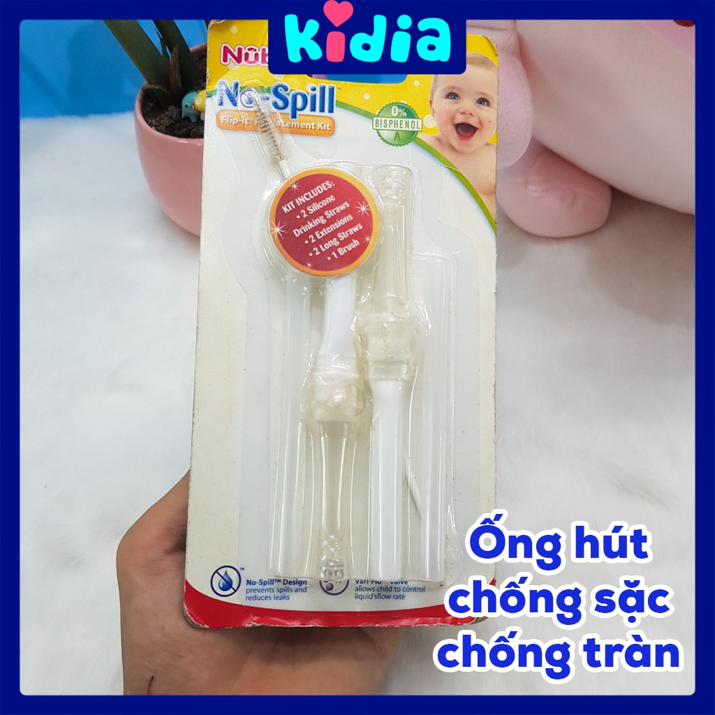 Bộ ống hút nuby 7009598 - kidia
