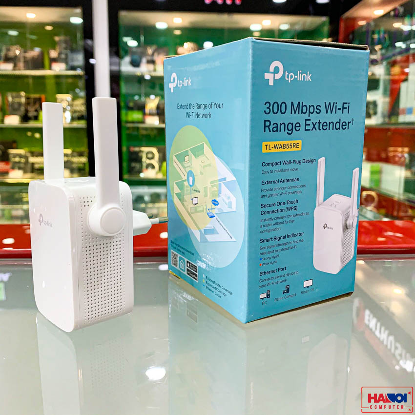 Bộ khuếch đại sóng wifi, kích sóng wifi thegioididong, bộ kích sóng wifi tp-link tl-wa855re tốc độ n300mbps siêu khỏe, bảo hành uy tín.