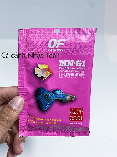 "Hoàn tiền đến 10%" GÓI THỨC ĂN CHUYÊN CHO CÁ BẢY MÀU, PHƯỢNG HOÀNG OCEAN FREE MN G1 20G