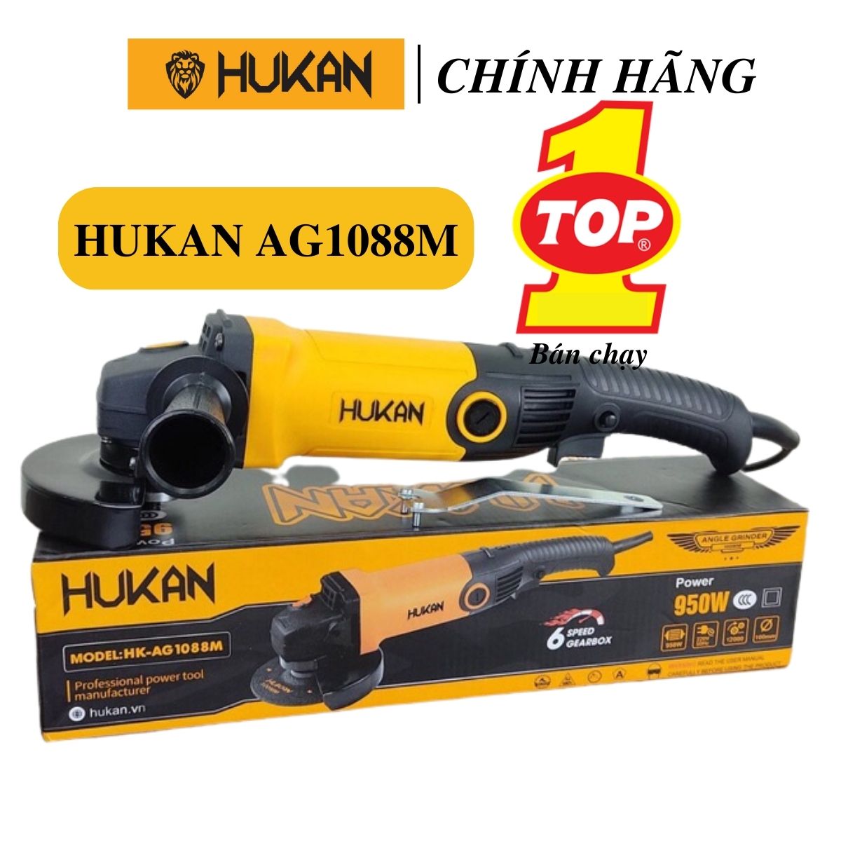 [CHÍNH HÃNG]  Máy mài cầm tay HUKAN AG1088M