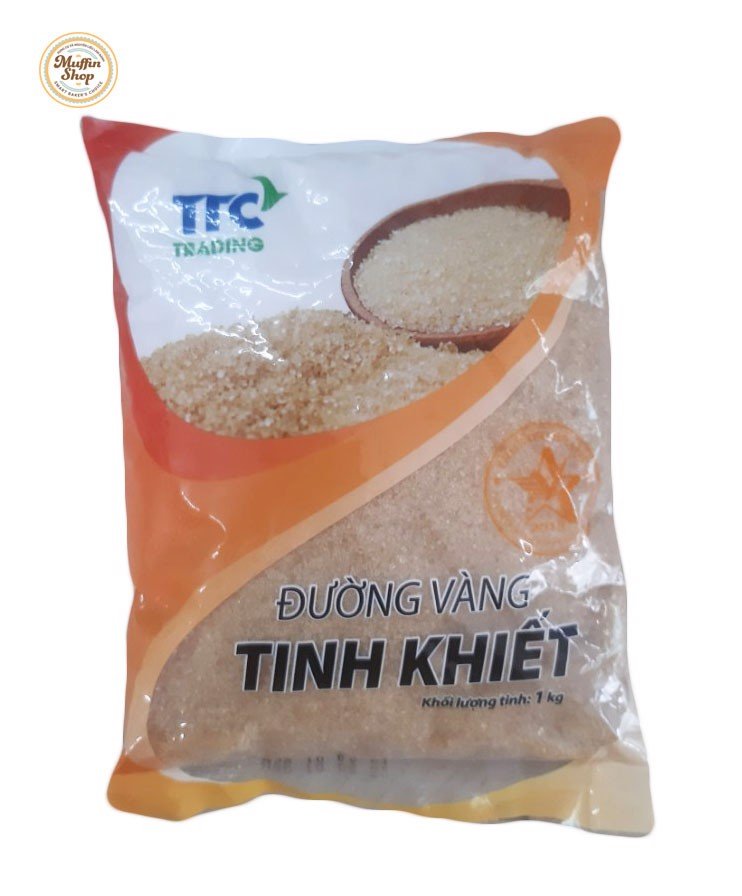 1 gói đường vàng Tinh Khiết TTC Trading ( 1kg / gói )
