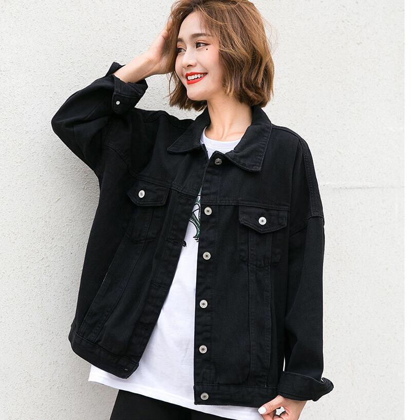 Áo Khoác Jean Nữ TM20 ĐEN TRƠN - Áo Khoác Jeans Nữ Thời Trang Cao Cấp - Áo Khoác Bò Nữ Kiểu Dáng Basic - 2901.05