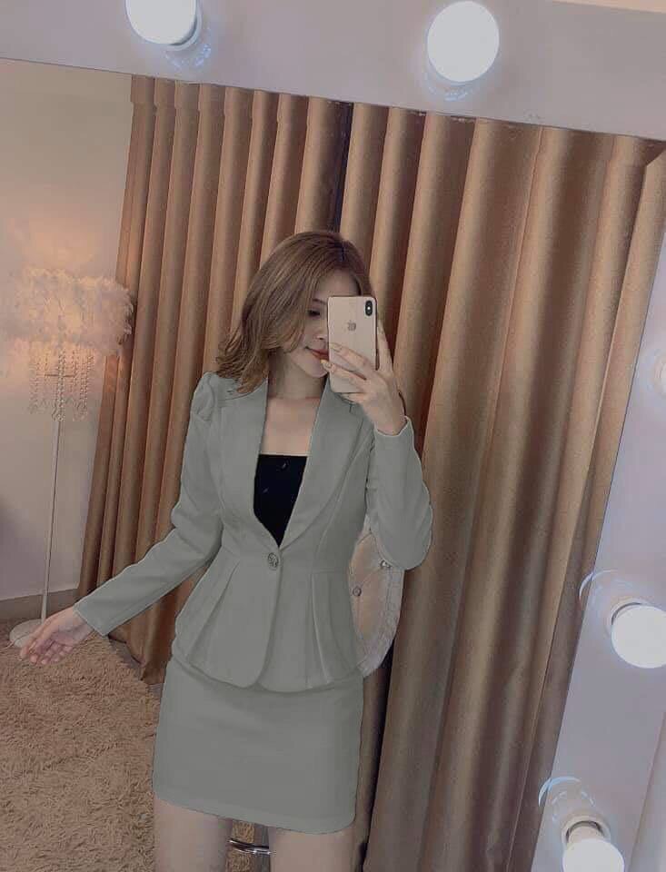 Sét vest 3 món quá đẹp có lót ngực thời trang tdd
