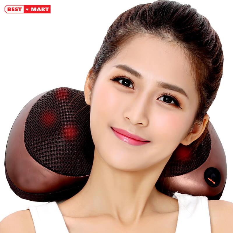 Goi mat xa hong ngoai - gối massage hồng ngoại 8 bi cao cấp - bảo hành uy tín 1 đổi 1 bởi vegabuy
