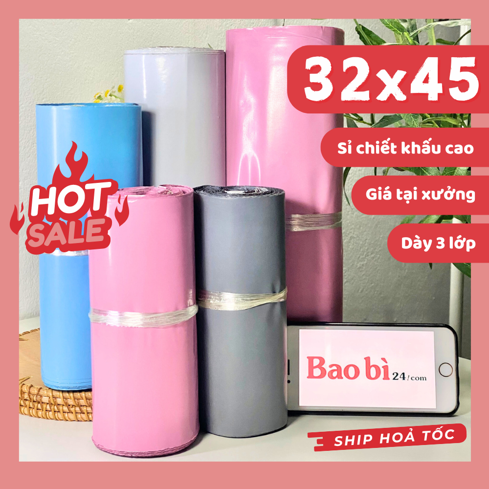 [100 túi] Túi niêm phong chuyển phát nhanh 32x45 - Túi gói hàng Hà Nội [Chuyên Nghiệp] - baobi24.com