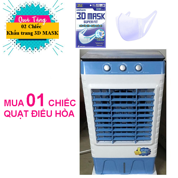 Quạt điều hòa xs606-công suất 150w-lưu lượng gió 5.500m3/h - dung tích thùng nước 50l