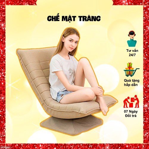 {RẺ VÔ ĐỊCH} Ghế Mặt Trăng Thư Giãn, Ghế Xoay 360 Độ Phù Hợp Ngồi Nghỉ Ngơi, Đọc Báo, Xem Tivi, Được Thiết Kế Ngồi Cực Êm Vơi Khung Sắt Chắc Chắn...KT : 80 x 57 cm ( Có 3 Màu Để Lựa Chọn) - RoyalDecor