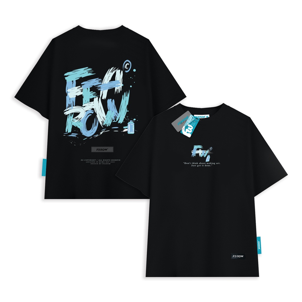 Áo thun fearow paint brush tee / đen - fw118