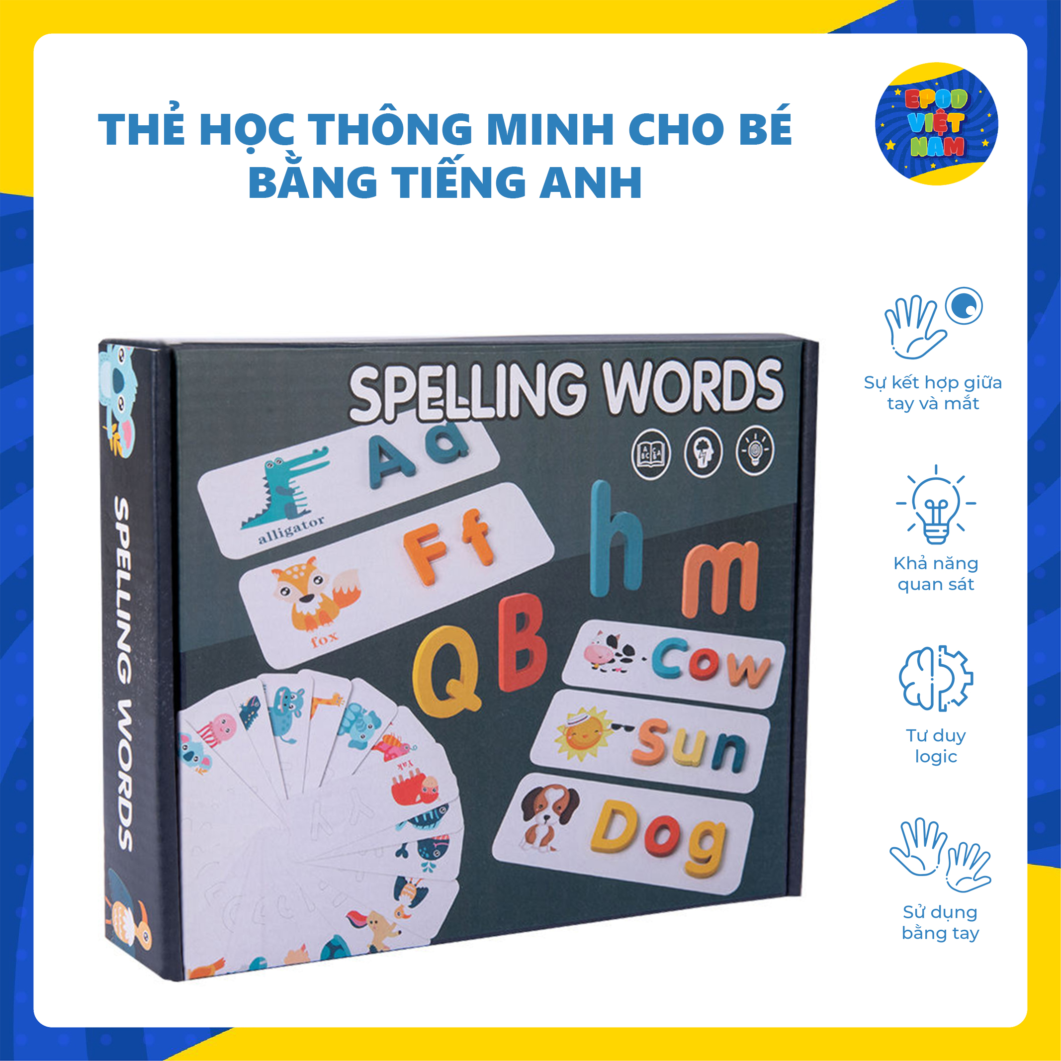 Thẻ học thông minh cho bé bằng tiếng anh - Học tiếng anh