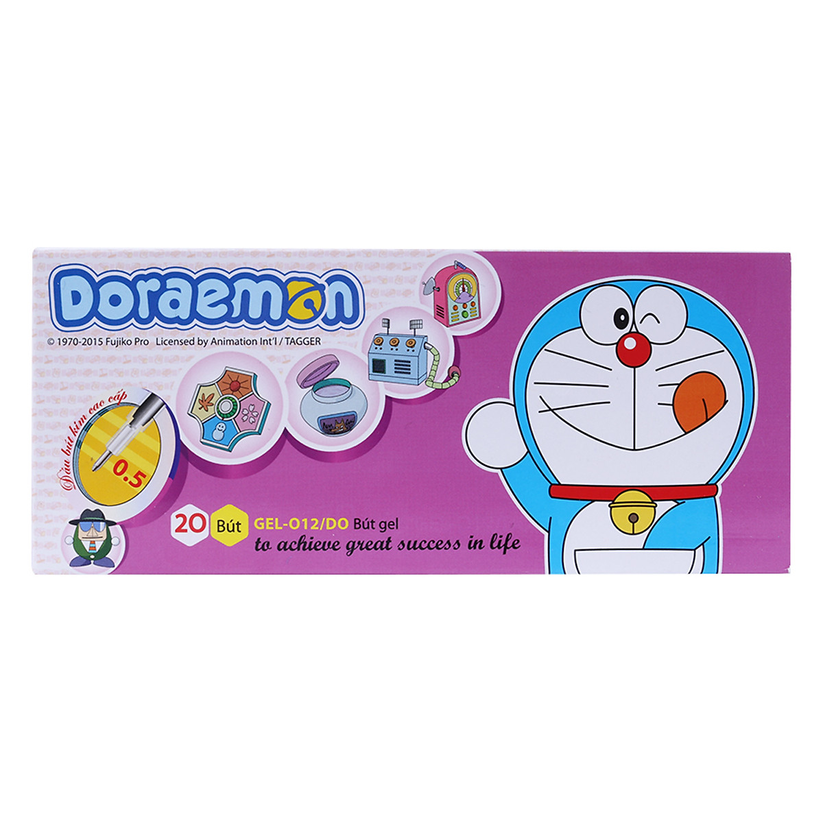 Bút thiên long doremon gel-012 hộp 10 cây