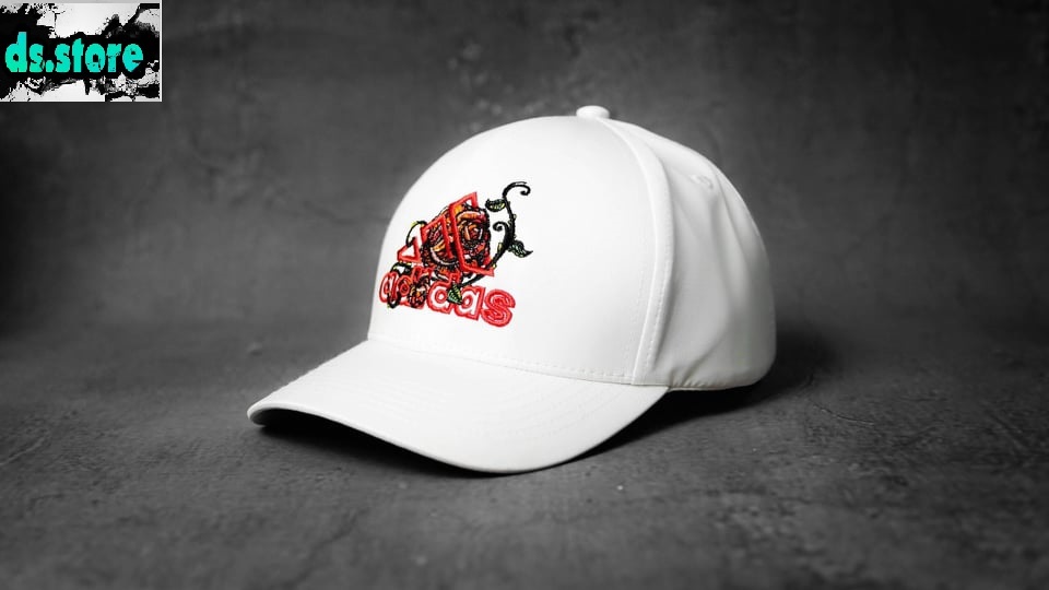 Nón Mũ Adidas logo thêu hoa hồng nổi phong cách cao cấp