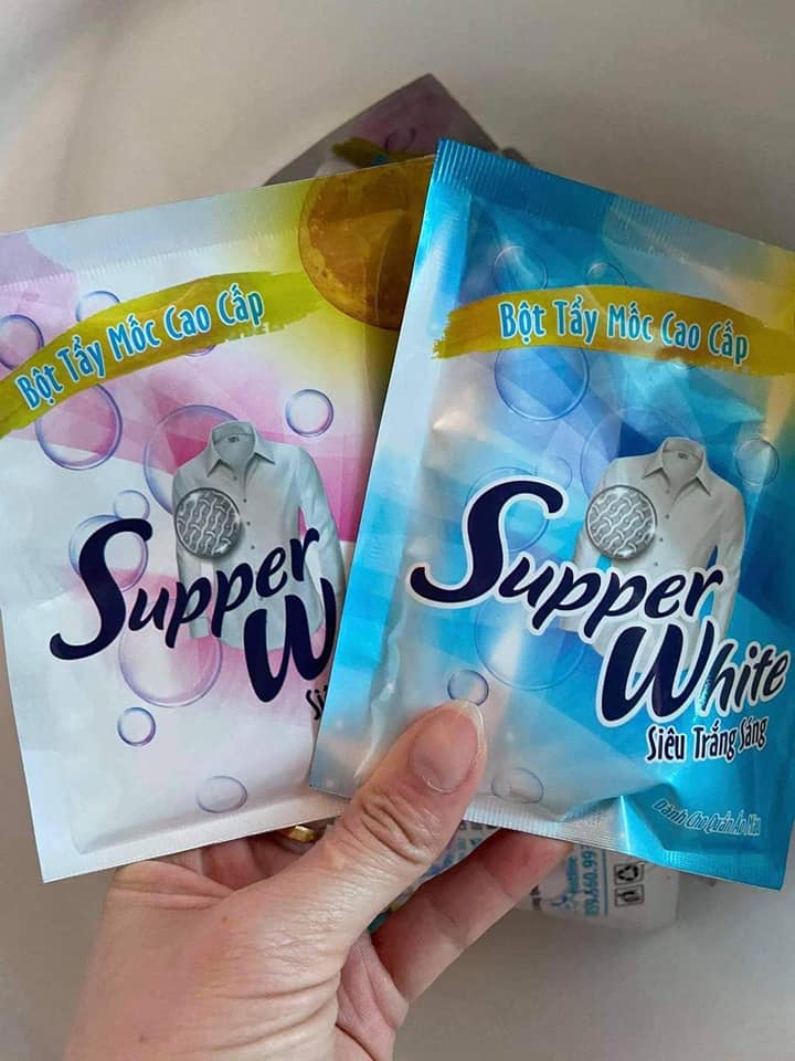 Bột tẩy vết bẩn ố mốc supper white chính hãng -