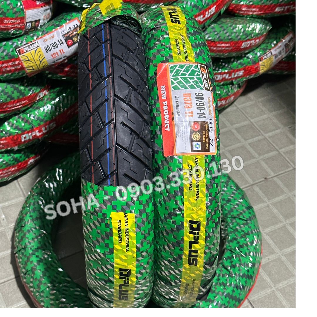 Lốp drc sau air blade, vission 90/90-14 gai 373 tl dplus - lốp không săm