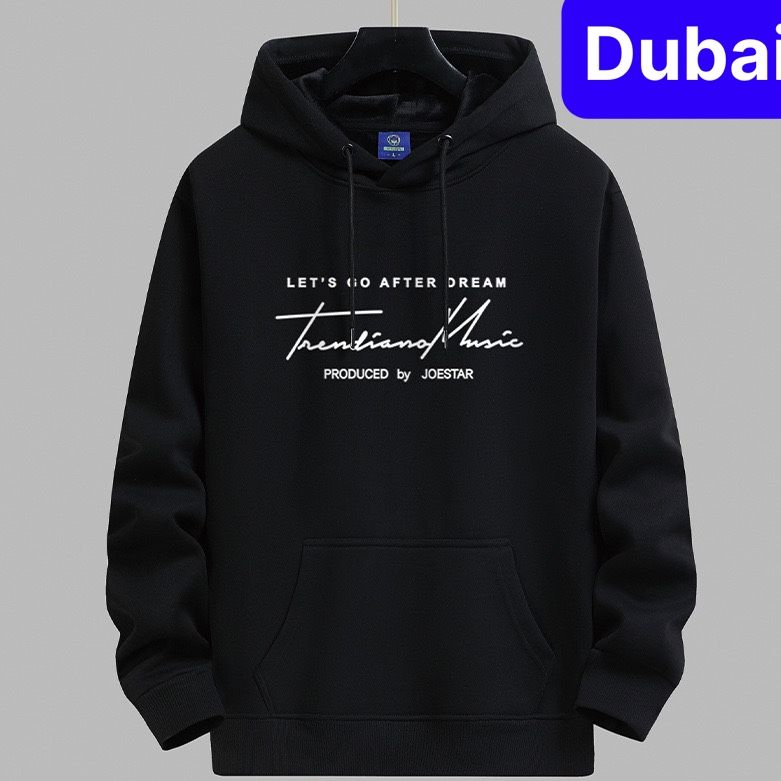 ÁO KHOÁC HOODIE CHỐNG NẮNG LÓT NHUNG TAY DÀI OVERSIZE IN CHỮ LET'S GO PHONG CÁCH HÀN QUỐC HOT TREND 2024 - DUBAI FASHION