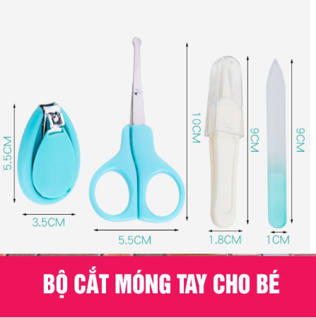 [HCM]BỘ DỤNG CỤ CHĂM SÓC MÓNG CHO TRẺ SƠ SINH VỚI NHIỀU MÀU SẮC ĐA DẠNG - Bộ Dụng Cụ Kềm Kéo Cắt Móng Tay Trẻ Em Nhiều Màu - Cắt Móng Tay Cho Trẻ - Chăm Sóc Móng Cho Bé - Baby Nail Clippers - Best Baby Nail Clippers - Manicures For Baby