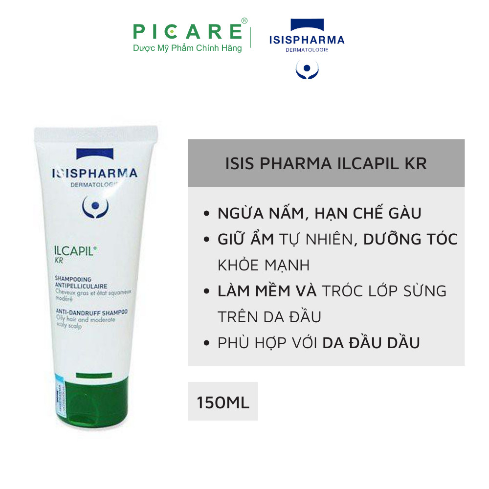 Isis pharma dầu gội trị gàu ilcapil kr 150ml