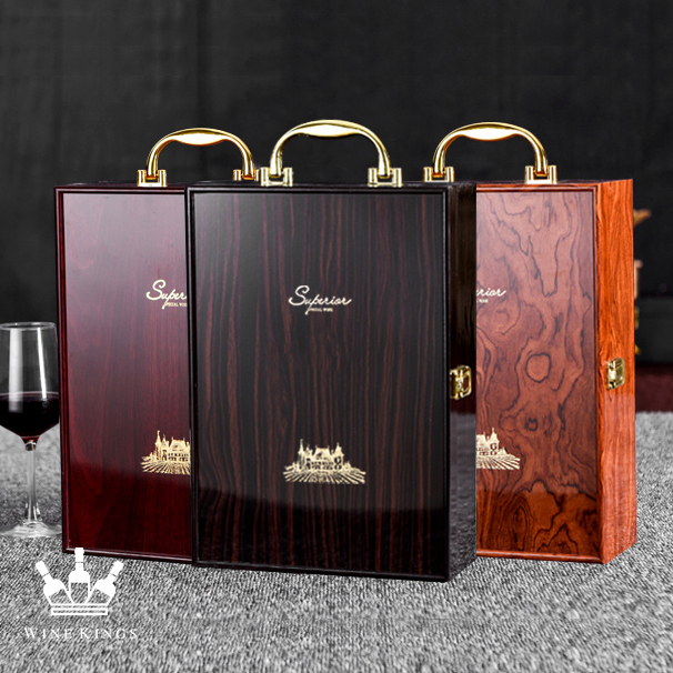 Hộp rượu vang, hộp đựng rượu vang - Sơn mài 2 chai