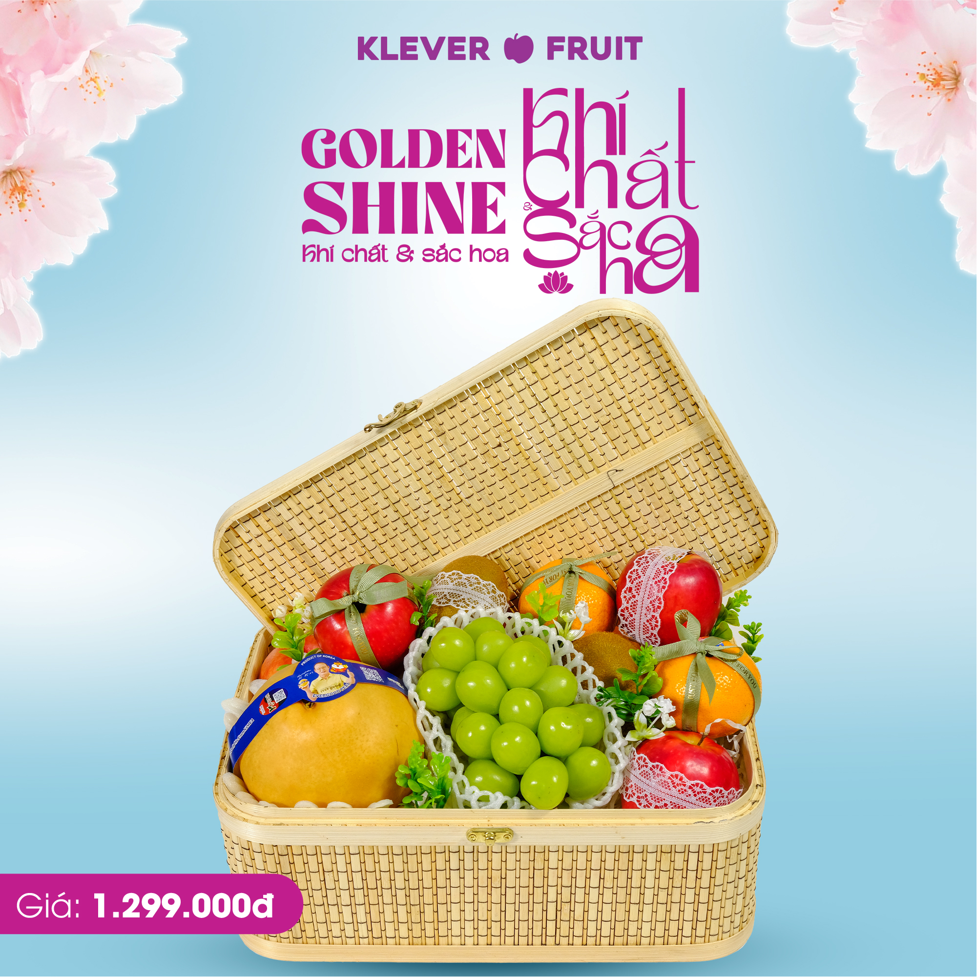 Hộp quà trái cây 20/10 - Sắc Xuân