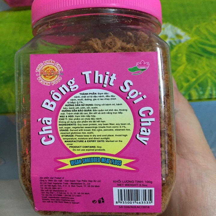 Chà bông thịt sợi chay - hủ 100g