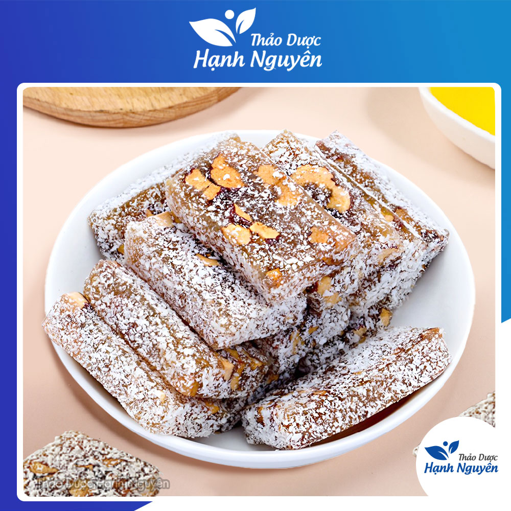 Kẹo gừng táo đỏ 1kg, bánh gừng táo đỏ đường nâu cay, thơm, dẻo, ít đường, phủ dừa non, ăn vặt