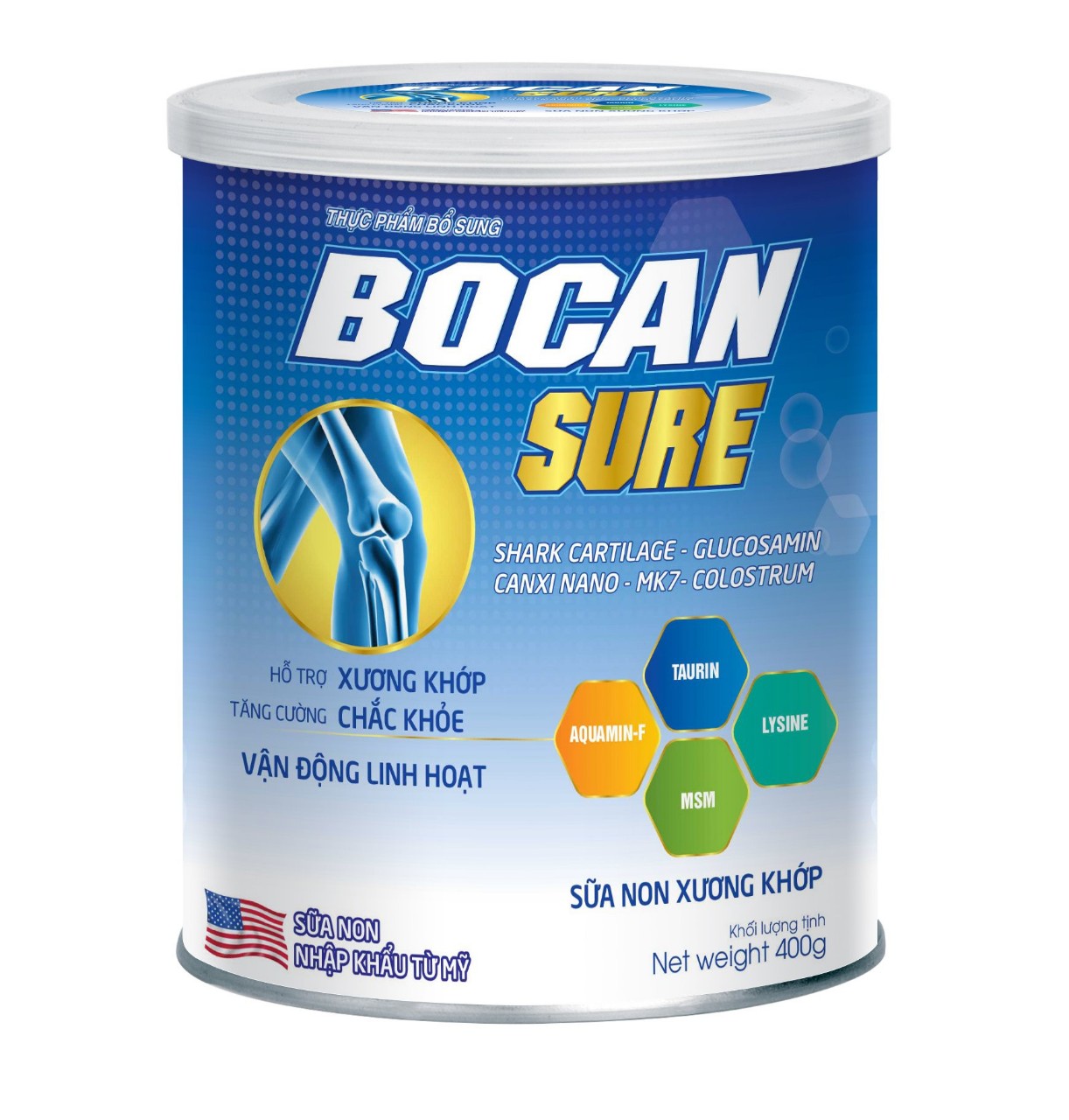 SỮA NON XƯƠNG KHỚP BOCAN SURE- tăng cường sức khỏe cơ-xương-khớp. Ngăn ngừa thoái hóa, chống loãng xương