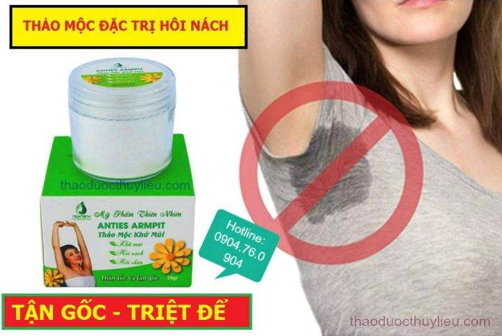 Thảo mộc khử mùi hôi nách, mùi hôi chân, giảm thâm nách triệt để, tận gốc