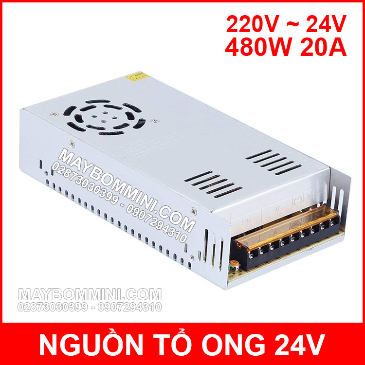 Nguồn tổ ong biến thế 220v ra 24v 20a 480w