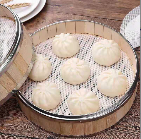 Lưới lót silicon hấp Bánh Bao, Màn Thầu, Dimsum, sủi cảo