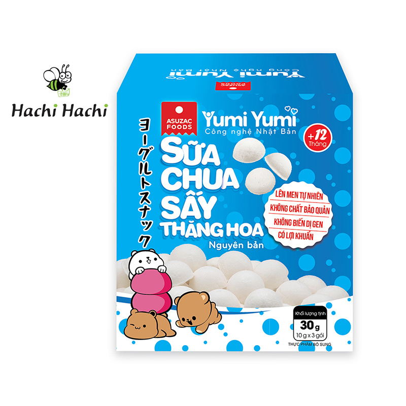 Sữa chua sấy thăng hoa Yumi Asuzac Foods 30g - Hachi Hachi Japan Shop