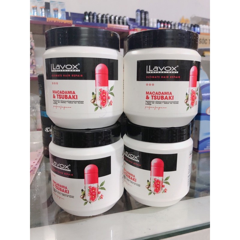 Hấp dầu phục hồi tóc lavox collagen keratin 500ml