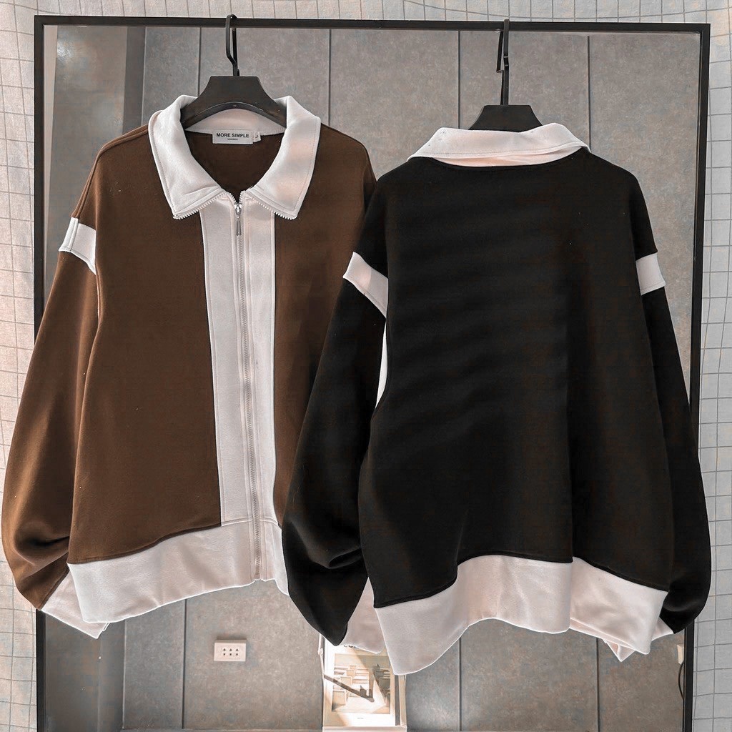 áo khoác nam áo hoodie nam áo khoác hoodie nam Áo Hoodie Zip AGI thu đông form OVERSIZE nỉ bông mềm 