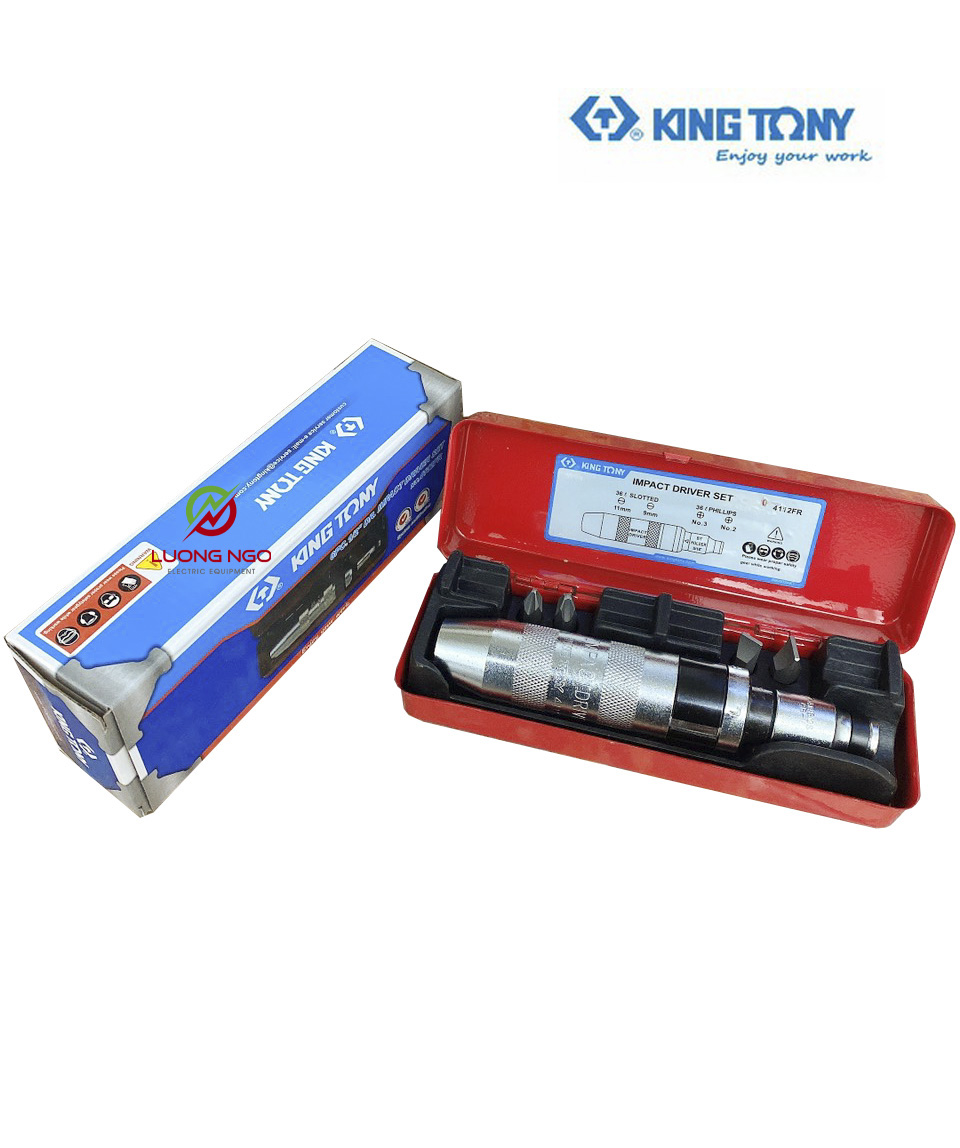 Bộ tô vít đóng 4 mũi Kingtony - Tô vít đóng đảo chiều