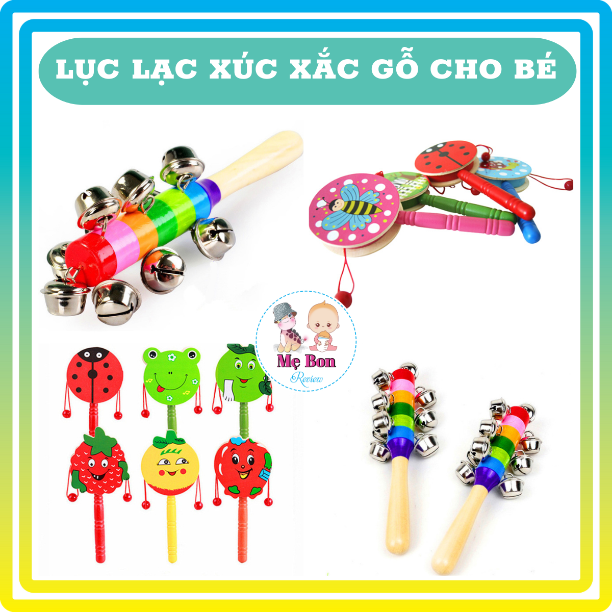 Lục lạc Cho Bé - Chất Liêu Gỗ Tự Nhiên An Toàn