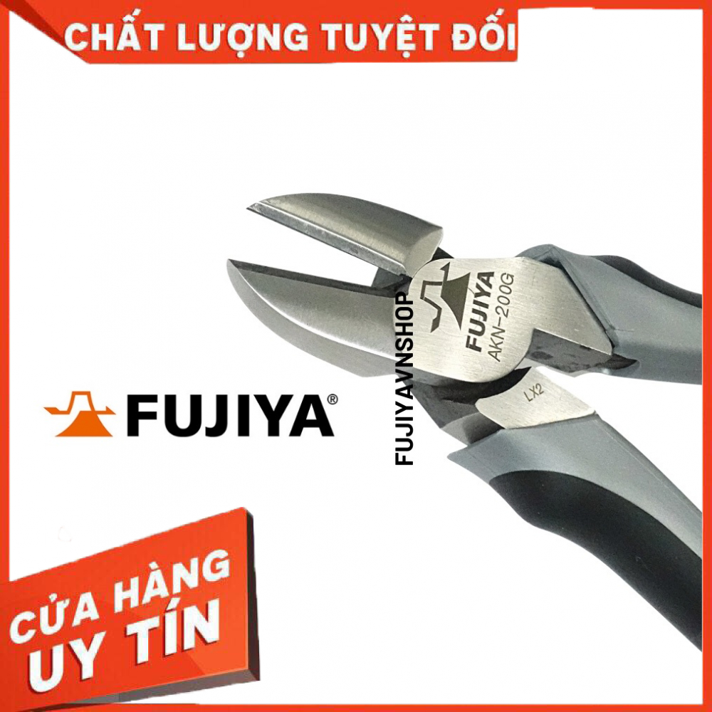 Kìm cắt chéo cường lực lệch tâm fujiya akn-200g 8"/200mm nhật bản