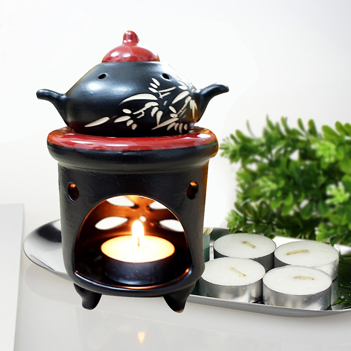 Bếp Xông Tinh Dầu Bồ Kết Bát Tràng ( Xông Thảo Dược,Sả Chanh)