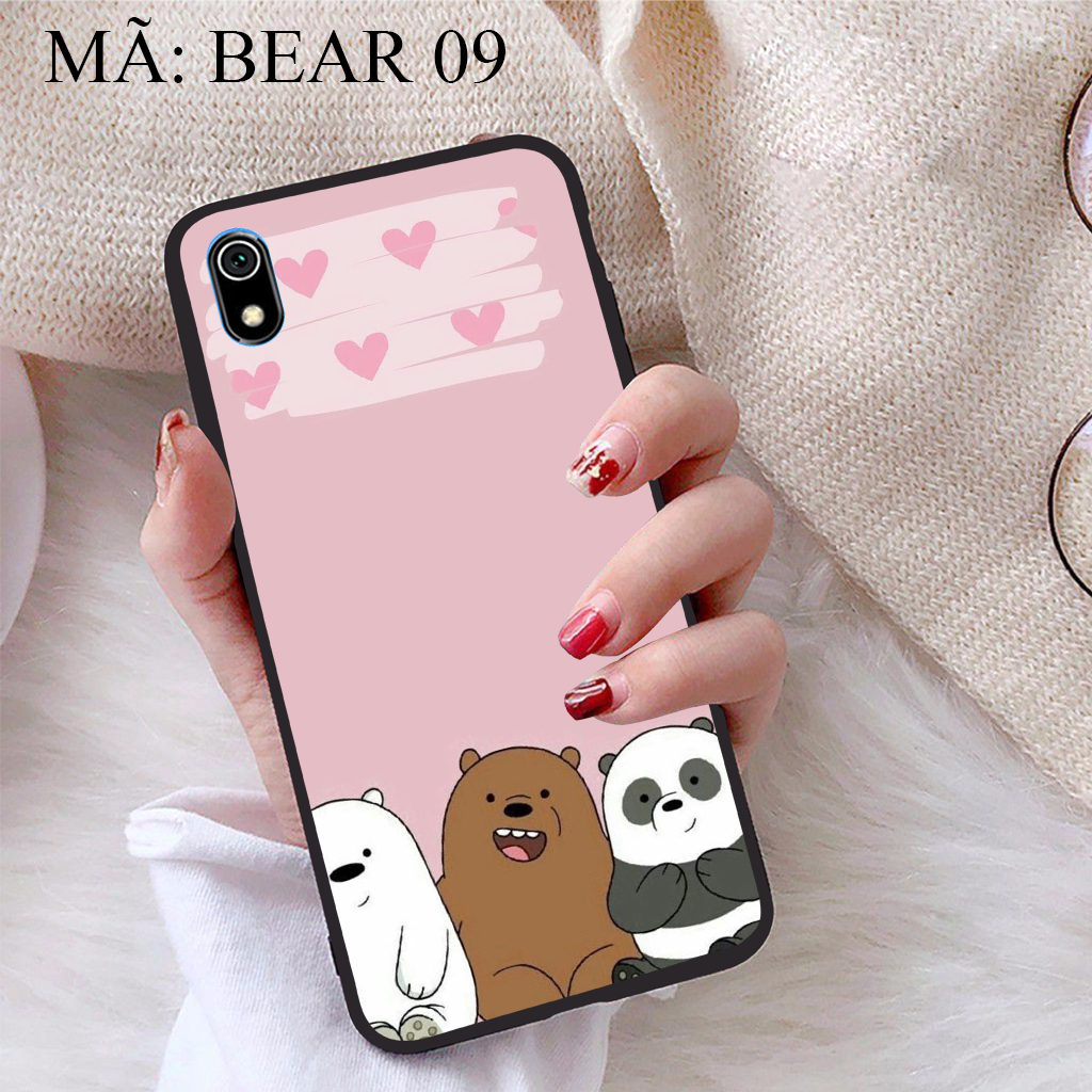 Ốp lưng iCase dành cho Xiaomi Redmi 7A viền dẻo TPU BST Chúng ta là gấu tháo lắp máy dễ dàng không lo trầy xước máy cầm chắc tay chống trơn tuột và chống bám vân tay
