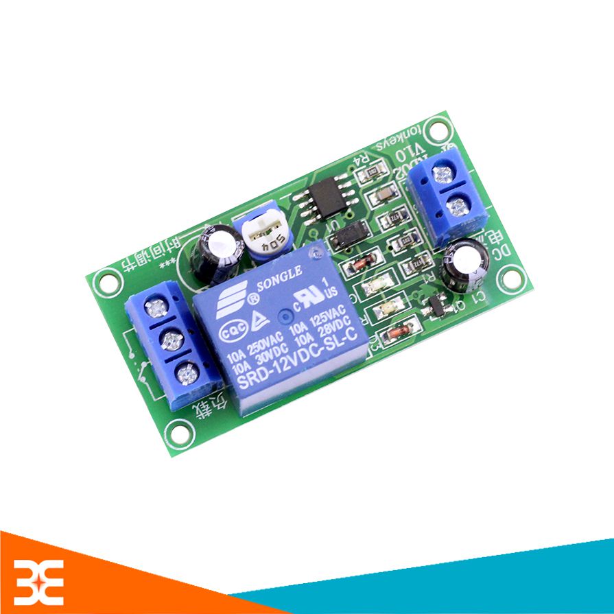 Module tạo trễ ne555 đóng cắt relay 12vdc 0-60s
